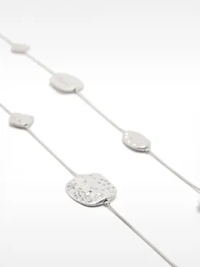 Long Silver Necklace 155746 — image 8