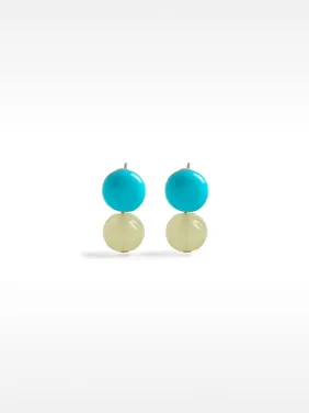 Silver-Toned Earrings With Stone 158685 — image 14