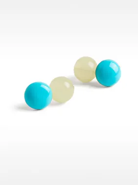 Silver-Toned Earrings With Stone 158685 — image 13