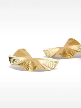 Medium Wavy Earrings 159626 — image 6