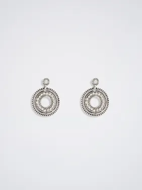 Medium Rhinestone Earrings 160058 — image 7
