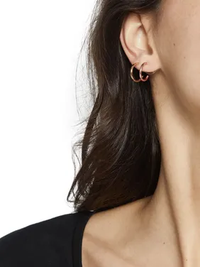 Set Of Basic Small Hoop Earrings 160159 — image 6