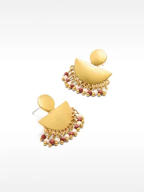 Fan Earrings With Beads 166660 — image 4