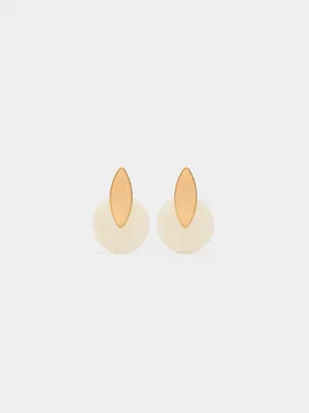 Round Earrings With Resin 170562 — image 8
