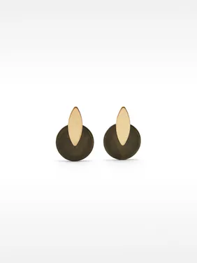 Round Earrings With Resin 170562 — image 6