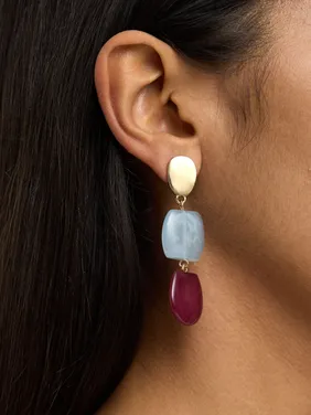Long Earrings With Stone Effect 170732 — image 11