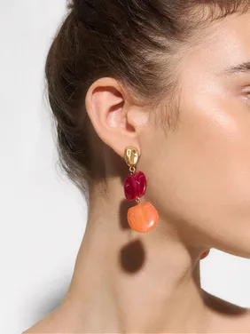 Long Earrings With Stone Effect 170732 — image 8