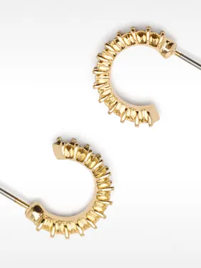 Hoop Earrings With Crystals 191405 — image 10