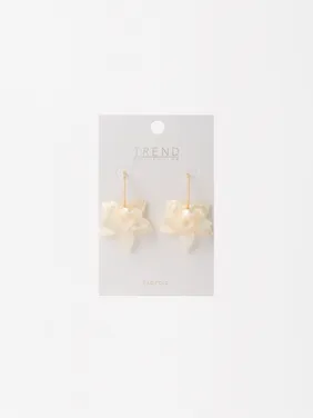 Open Hoop Earrings With Maxi Flower 195269 — image 5