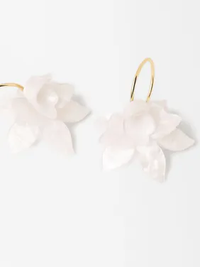 Open Hoop Earrings With Maxi Flower 195269 — image 8