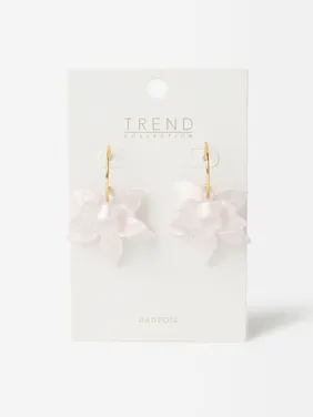 Open Hoop Earrings With Maxi Flower 195269 — image 10