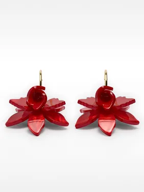 Open Hoop Earrings With Maxi Flower 195269 — image 11