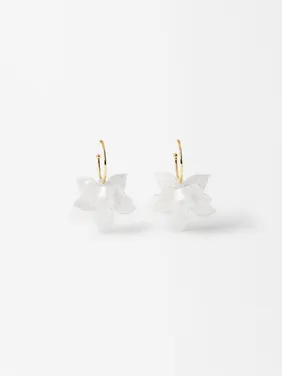 Open Hoop Earrings With Maxi Flower 195269 — image 15