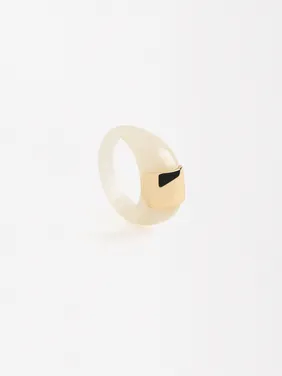 Resin Ring With Metal Detail 224307 — image 6