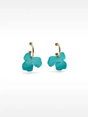 Hoop Earrings With Flower 228753 — image 8