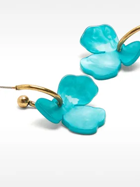 Hoop Earrings With Flower 228753 — image 7