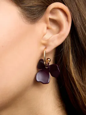 Hoop Earrings With Flower 228753 — image 13