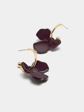 Hoop Earrings With Flower 228753 — image 15