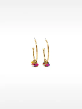 Hoop Earrings With Beads 232218 — image 4