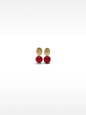 Short Earrings With Resin 232662 — image 4