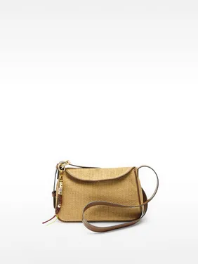 Crossbody Bag With Straw Effect Flap 234784 — image 7