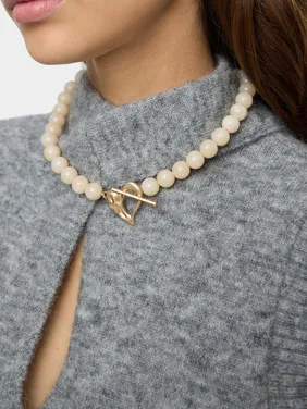 Short Necklace With Beads Stone Effect 238720 — image 4