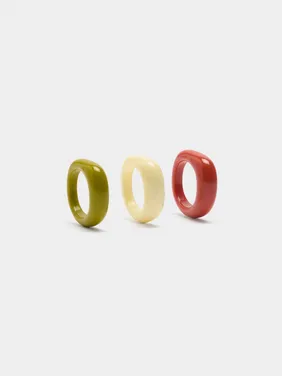 Set Of Resin Rings 239876 — image 3