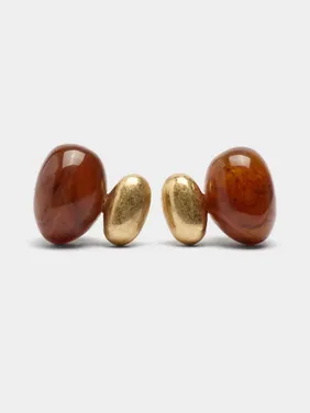 Oval Earrings With Stone Effect 239928 — image 3