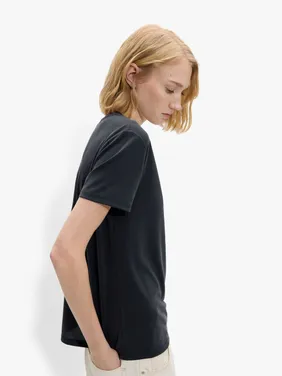 Basic T-Shirt With V-Neck 244286 — image 5