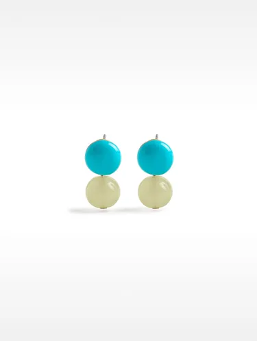 Silver-Toned Earrings With Stone 158685 — image 14
