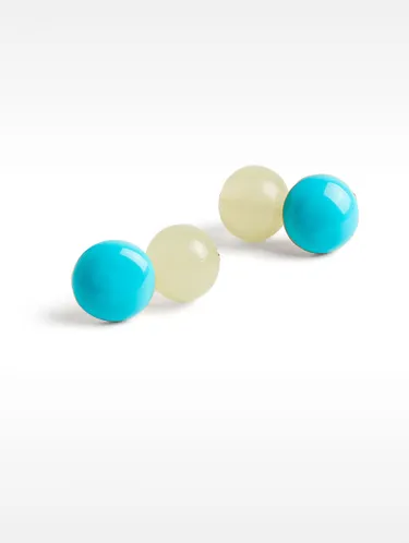 Silver-Toned Earrings With Stone 158685 — image 13