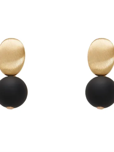 Silver-Toned Earrings With Stone 158685 — image 1