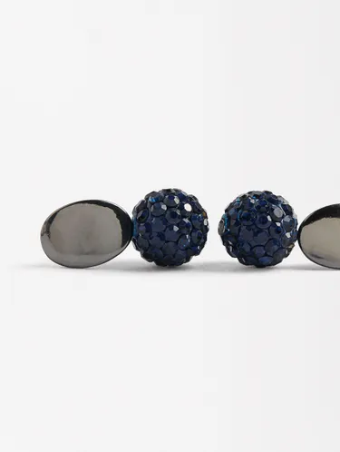 Silver-Toned Earrings With Stone 158685 — image 8