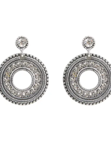 Medium Rhinestone Earrings 160058 — image 2