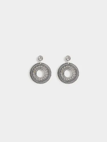 Medium Rhinestone Earrings 160058 — image 1