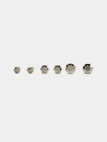 Set Of Short Shiny Earrings 160108 — image 2