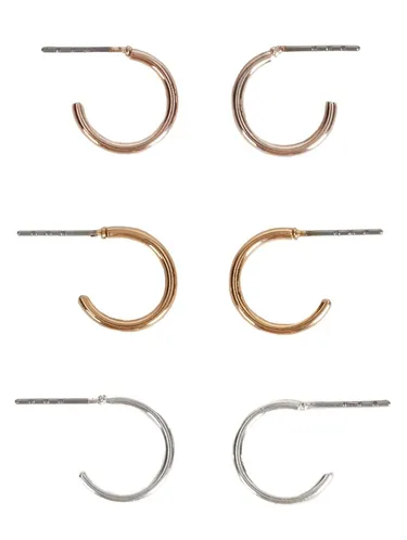 Set Of Basic Small Hoop Earrings 160159 — image 3