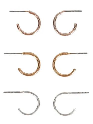 Set Of Basic Small Hoop Earrings 160159 — image 2