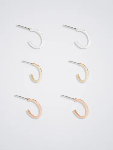 Set Of Basic Small Hoop Earrings 160159 — image 12
