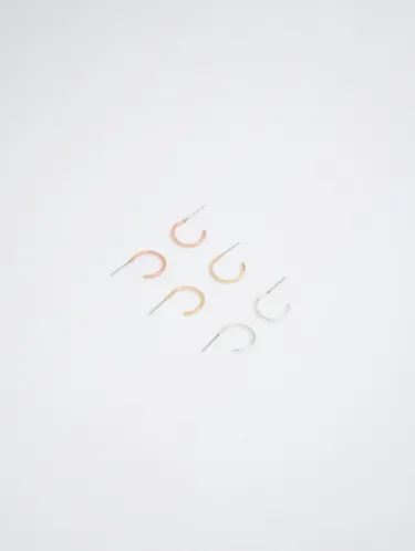 Set Of Basic Small Hoop Earrings 160159 — image 11