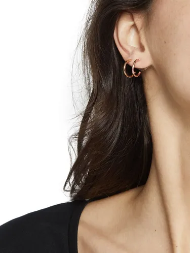 Set Of Basic Small Hoop Earrings 160159 — image 6
