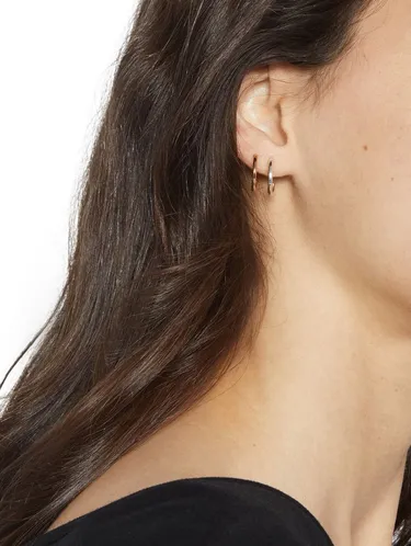 Set Of Basic Small Hoop Earrings 160159 — image 7