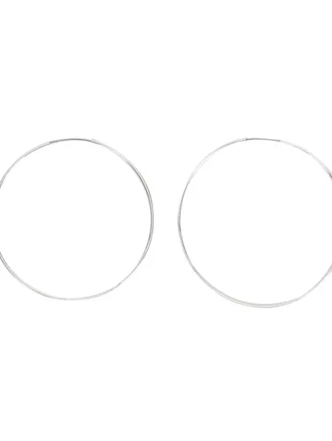 Basic Medium Hoop Earrings 160172 — image 2