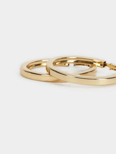 Small Silver Hoop Earrings 160186 — image 1