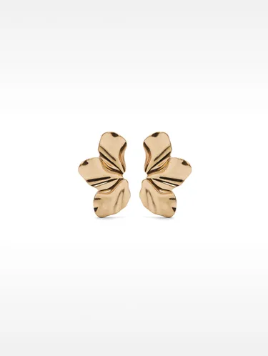 Half-Flower Earrings With Enamel 160561 — image 2