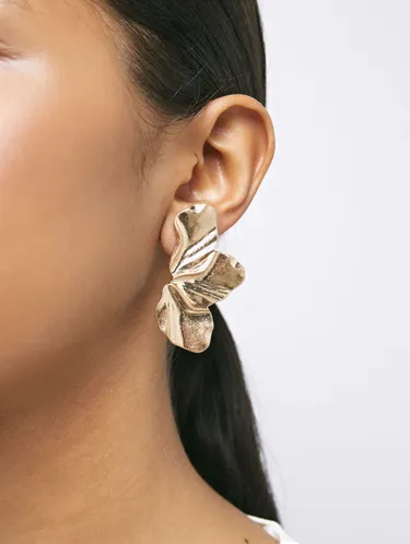 Half-Flower Earrings With Enamel 160561 — image 1
