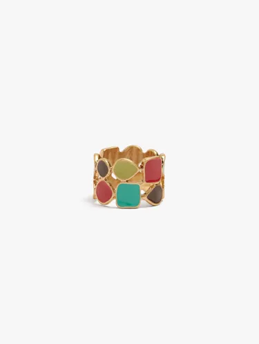 Wide Ring Multicolor Enamel 162748 — image 4