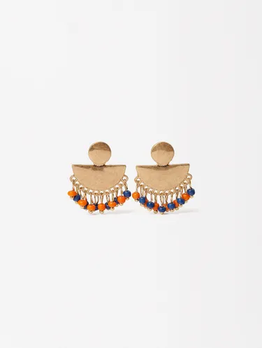 Fan Earrings With Beads 166660 — image 2