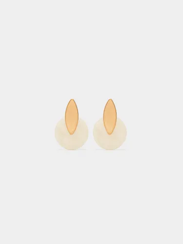Round Earrings With Resin 170562 — image 8