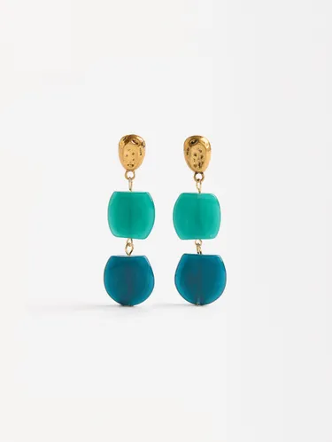 Long Earrings With Stone Effect 170732 — image 4